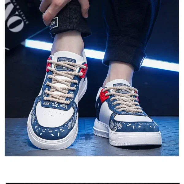 Summer Breathable Men Sneakers Trendy Colors Versatile Vulcanized Shoes 2024 Korean Version Outdoor Skate Shoes Tenis Masculino - Image 6