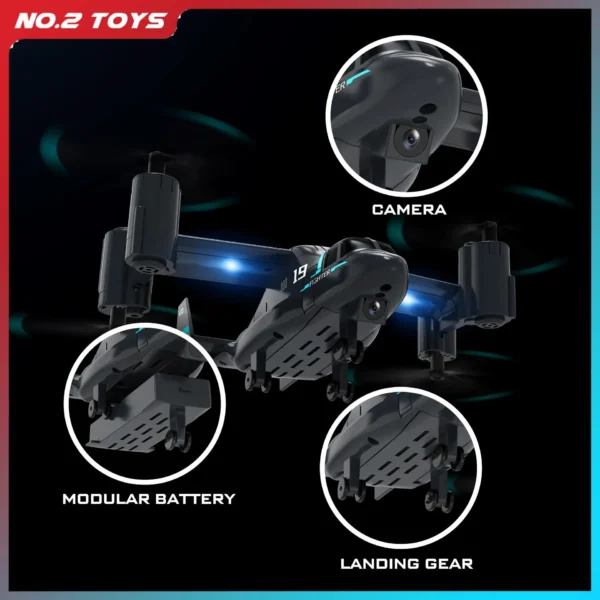 480P Remote Control Helicopter Drone Fighter Uav Land Air Mode Aircraft Brushless Motor Rc Aircraft for Children Kids Plane Toys - Image 6