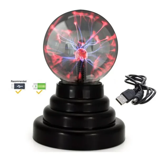 3 Inch Magic Plasma Ball Lamp Touch Sensitive Atmosphere Night Light Novelty Lamp Kids Birthday Christmas Gift - Image 3