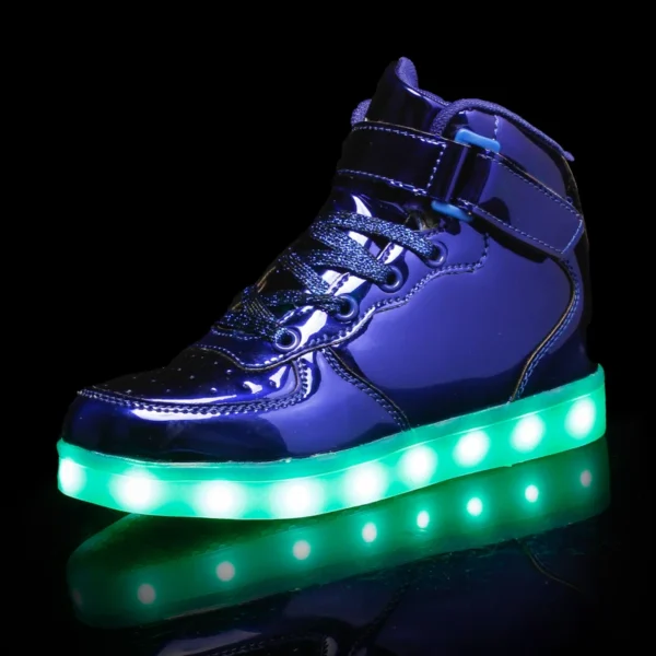 Men's Glowing Sneakers Unisex Luminous Sneakers for Boys Girls Led Women Children's Luminous Shoes Women Vulcanize Shoes Size 46 - Image 3