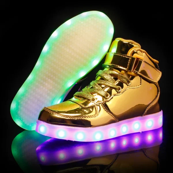 Men's Glowing Sneakers Unisex Luminous Sneakers for Boys Girls Led Women Children's Luminous Shoes Women Vulcanize Shoes Size 46 - Image 6