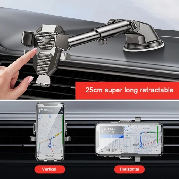 Sucker Car Phone Holder Mount Stand GPS Telefon Mobile Cell Support For iPhone 14 Promax Xiaomi Huawei Samsung Phone Accessories - Image 3