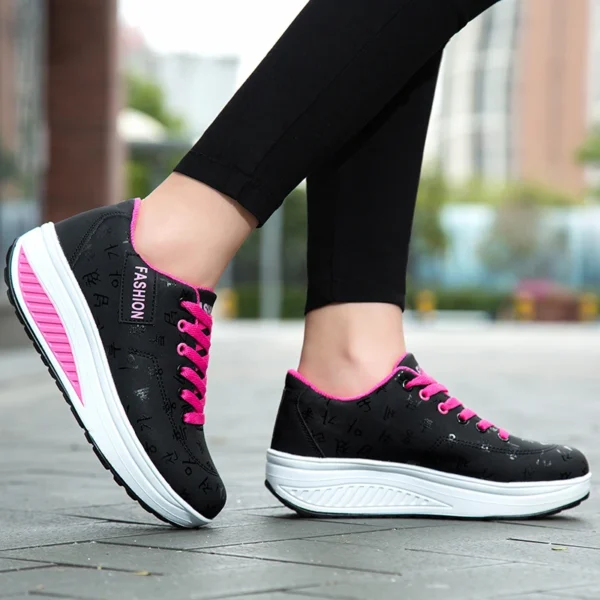 Women Shoes Spring Autumn Fashion Platform Sneakers Women Plus Size Lacing Casual Loafers Shoes for Women Zapatos De Mujer - Image 3