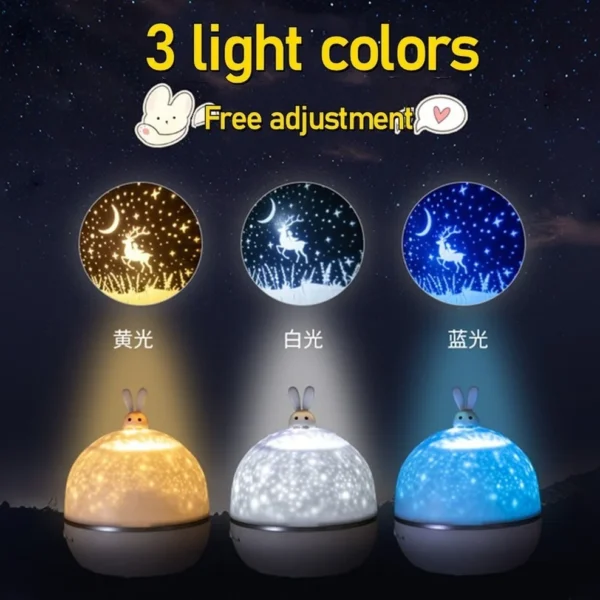 OuuZuu LED Star Galaxy Projector Starry Sky Night Light Built-in Bluetooth-Speaker For Home Bedroom Decoration Kids Daygift - Image 5