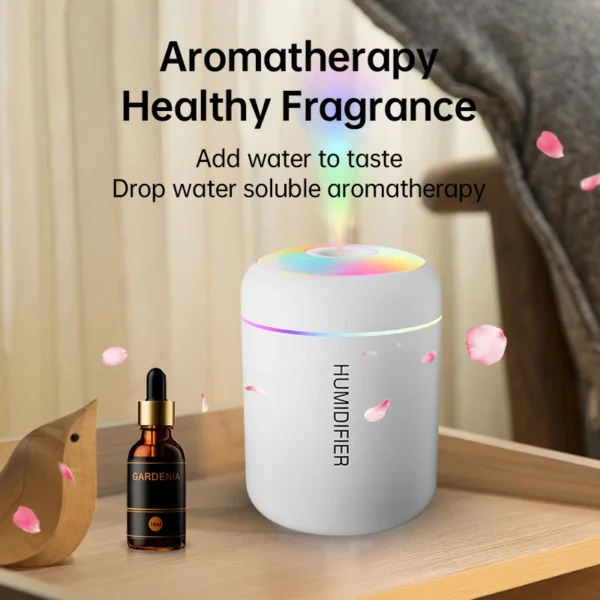 180ML Mini Air Humidifier USB Electric Aroma Diffuser Essential Oil Purifier Aromatherapy Mist Maker Lights For Car Home Bedroom - Image 3