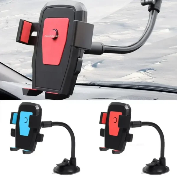 2023 Car Phone Holder Bracket Mount Cup Holder Universal Car Suction Windshield Phone Locking Car-Accessories