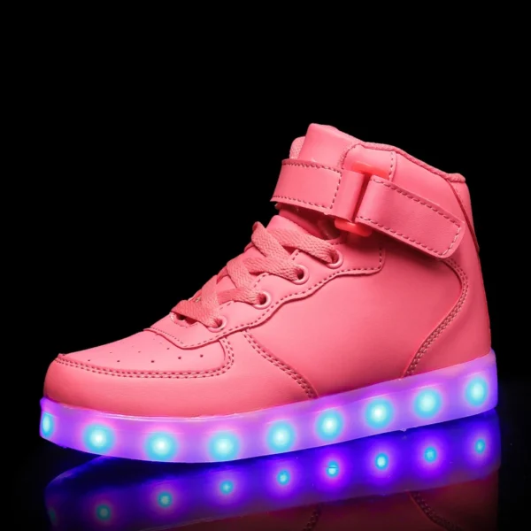 Men's Glowing Sneakers Unisex Luminous Sneakers for Boys Girls Led Women Children's Luminous Shoes Women Vulcanize Shoes Size 46 - Image 4