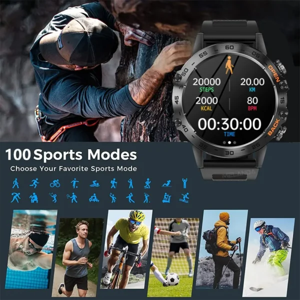 MEVADEN Steel 1.39 Bluetooth Call Smart Watch Men Sports Fitness Tracker Watches IP67 Waterproof Smartwatch for Android IOS MD52 - Image 5