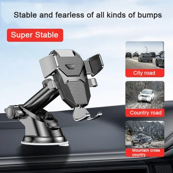 Sucker Car Phone Holder Mount Stand GPS Telefon Mobile Cell Support For iPhone 14 Promax Xiaomi Huawei Samsung Phone Accessories - Image 4