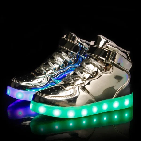 Men's Glowing Sneakers Unisex Luminous Sneakers for Boys Girls Led Women Children's Luminous Shoes Women Vulcanize Shoes Size 46