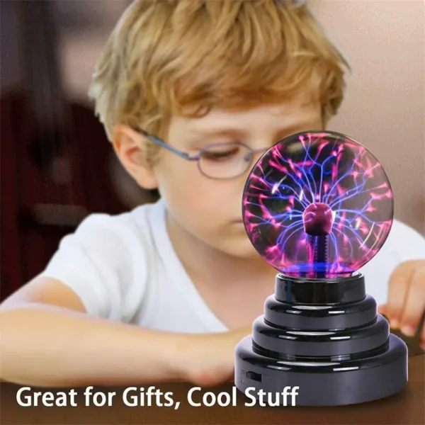 3 Inch Magic Plasma Ball Lamp Touch Sensitive Atmosphere Night Light Novelty Lamp Kids Birthday Christmas Gift - Image 6