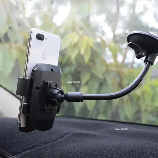 2023 Car Phone Holder Bracket Mount Cup Holder Universal Car Suction Windshield Phone Locking Car-Accessories - Image 6