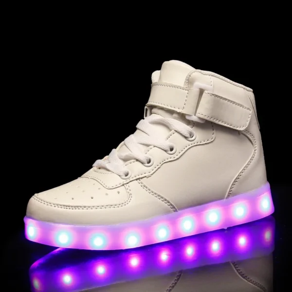 Men's Glowing Sneakers Unisex Luminous Sneakers for Boys Girls Led Women Children's Luminous Shoes Women Vulcanize Shoes Size 46 - Image 2