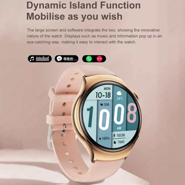 For Huawei GT4 Mini Smart Watch Women 360*360 AMOLED HD Screen NFC IP68 Waterproof Heart Rate Health Monitor Smartwatch 2024 New - Image 6