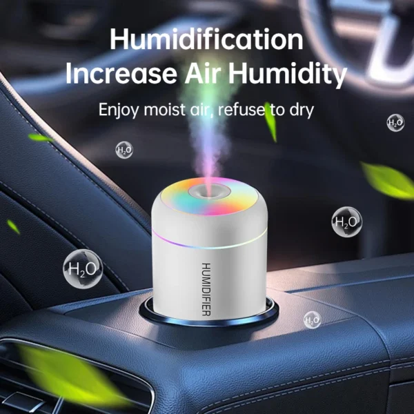 180ML Mini Air Humidifier USB Electric Aroma Diffuser Essential Oil Purifier Aromatherapy Mist Maker Lights For Car Home Bedroom - Image 2