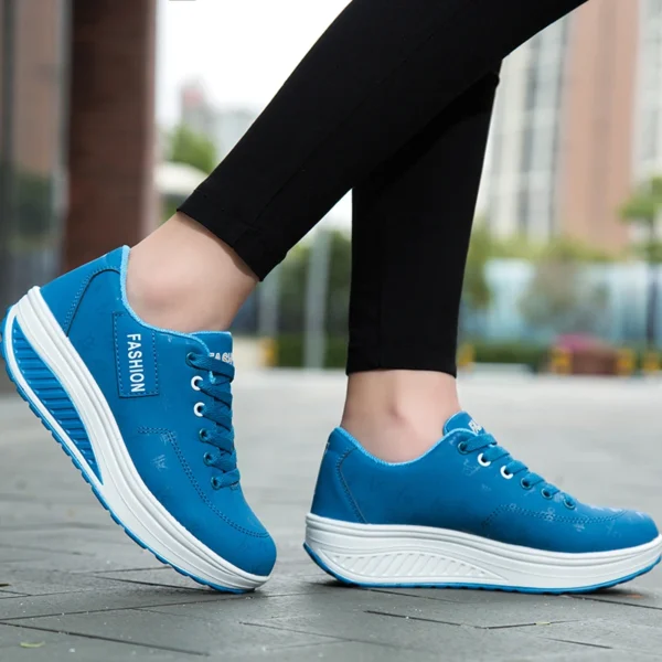 Women Shoes Spring Autumn Fashion Platform Sneakers Women Plus Size Lacing Casual Loafers Shoes for Women Zapatos De Mujer - Image 4