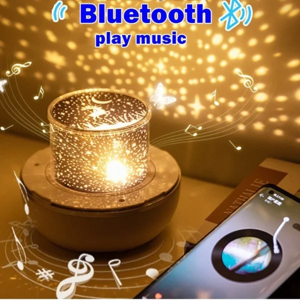 OuuZuu LED Star Galaxy Projector Starry Sky Night Light Built-in Bluetooth-Speaker For Home Bedroom Decoration Kids Daygift - Image 6