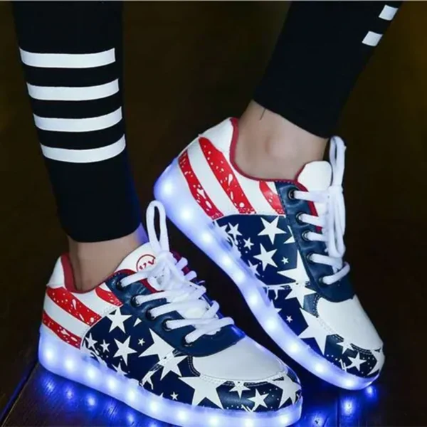 Hot Sale Golden Glitter Men's Skateboard Shoes Shiny Mirror Designer Trainers Women Shoes Luminous Hip Hop Luxury Sneakers Men - Image 6